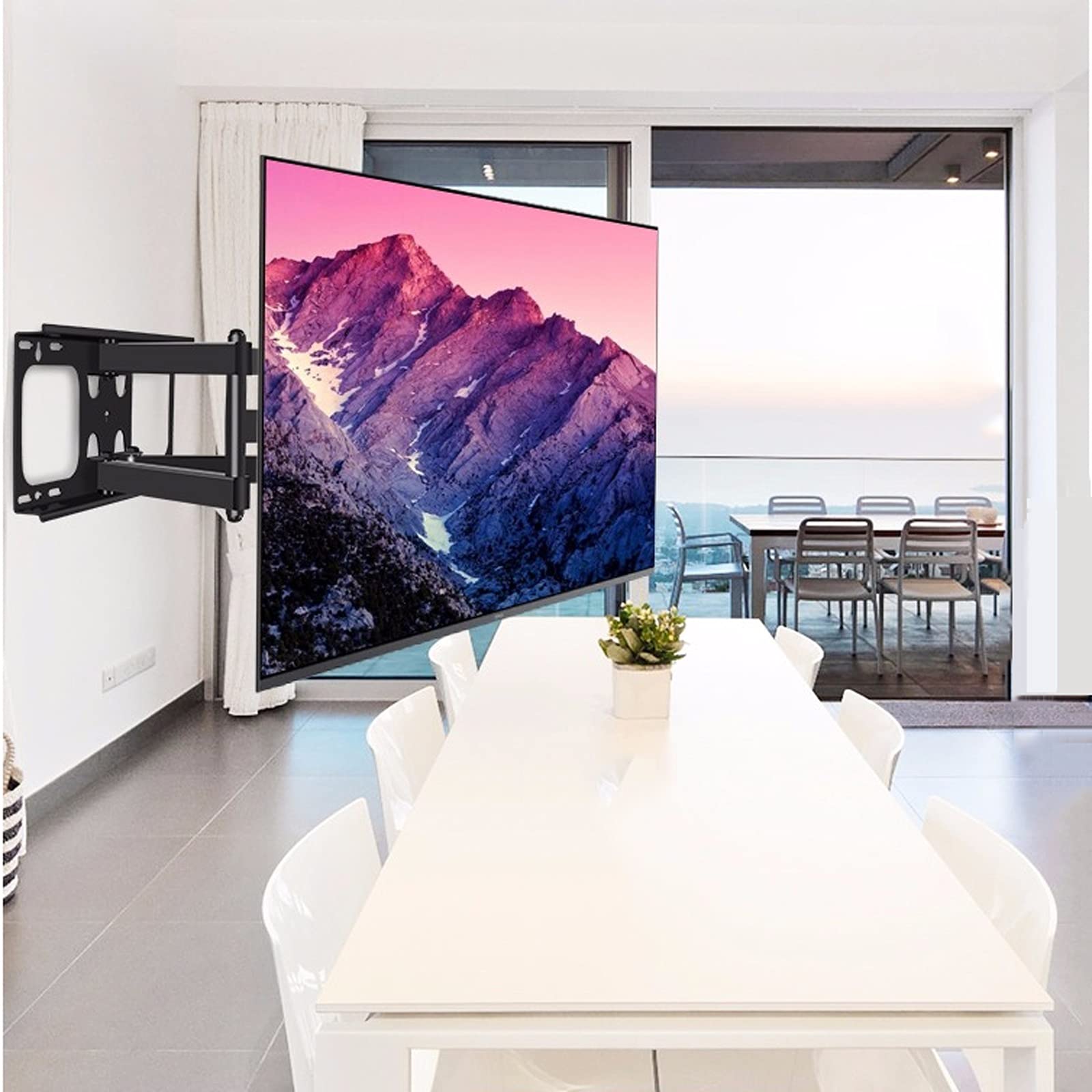 tv Stand Staffa per montaggio a parete TV completo Staffa universale Articoli artistici Swivels Tilts Extension Rotation TV Mount per la maggior parte dei 50 "-85" LED LCD LCD TV a schermo piatto .per