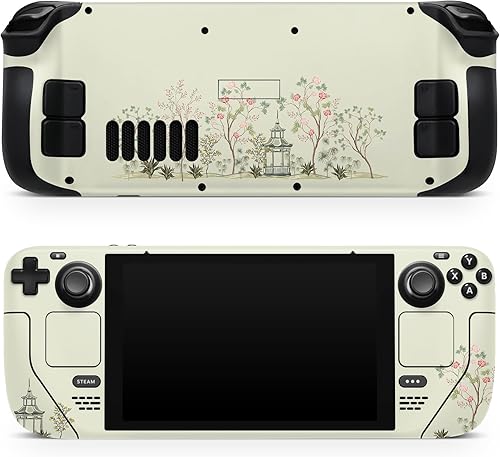 TACKY DESIGN Piel japonesa Sakura compatible con la piel de la cubierta de vapor accesorios de cubierta de vapor de flor de cerezo vinilo beige de