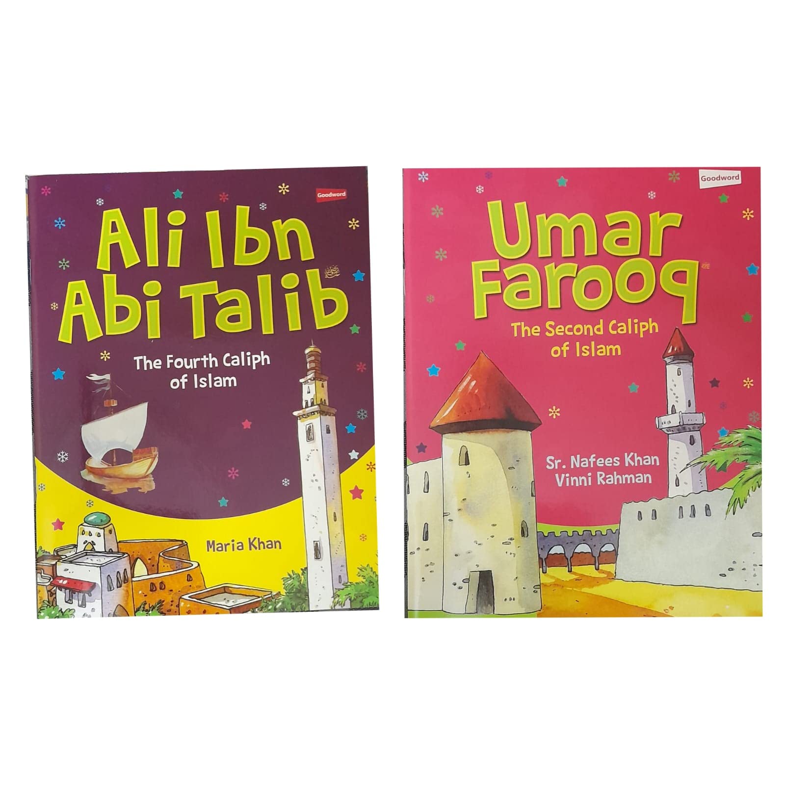 Ali Ibn Talib & Umar Farooq ( The Caliph of Islam ) for Children Two Books Set in English Language Indian good printed quality