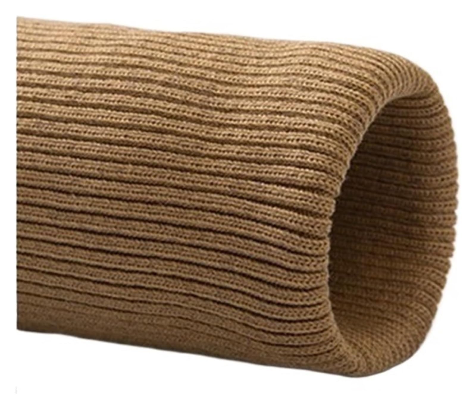 Rib Knit Cuff, Elastic Ribbed Cuffs Knitted Cuff Trims Fabric DIY Clothing Hem Multicolor(Khaki)