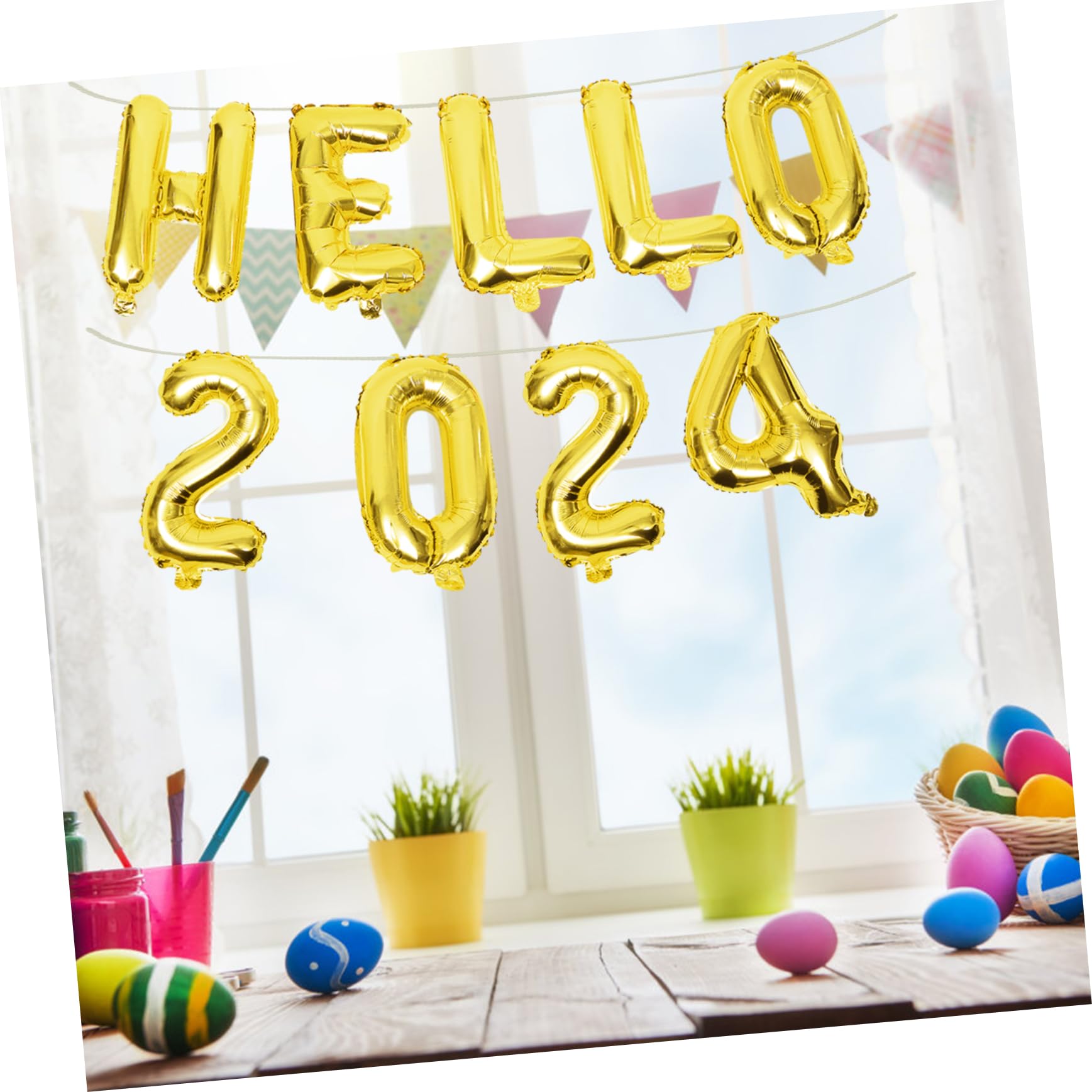 2024 ハッピーニューイヤー　装飾　バルーン Amazon.co.jp: GAROZATION 1 セット 2024 パーティー風船 ハッピー