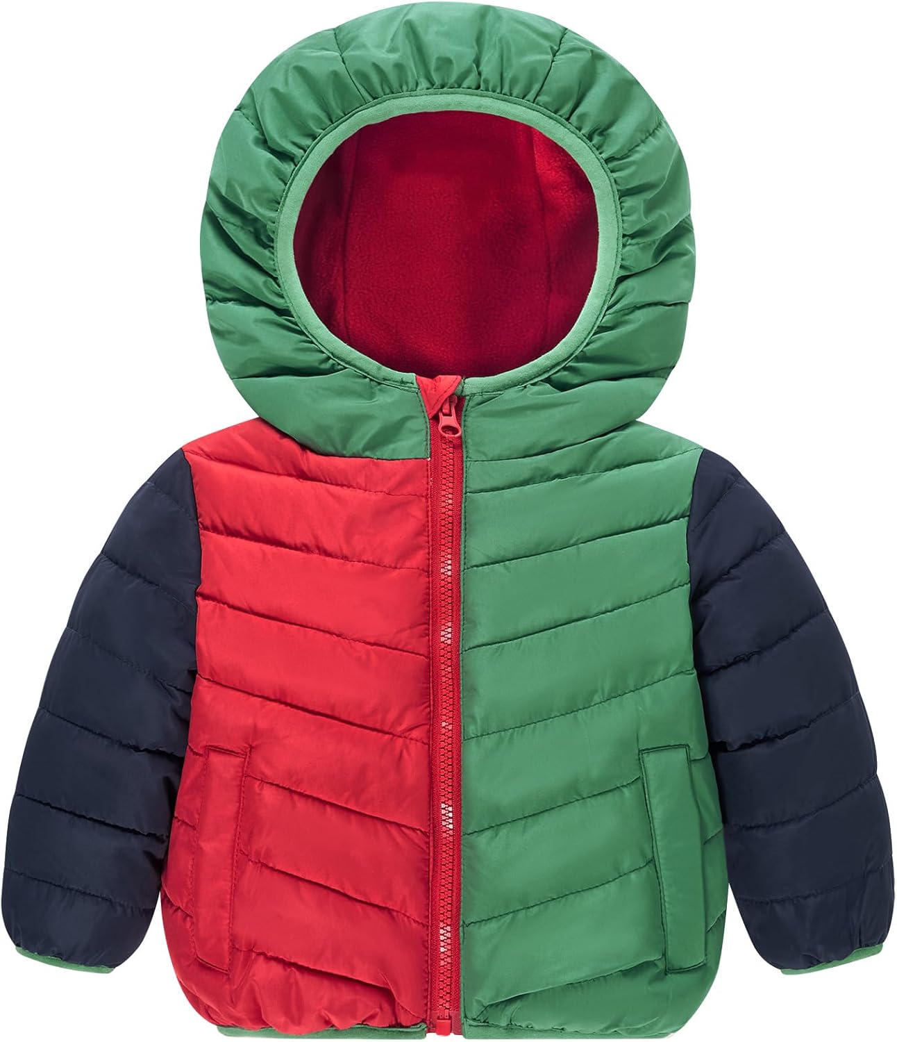 UNICOMIDEA Baby Boys' Color-Block Coat Lightweight Puffer Toddler Girl Jacket for 9-24 Months