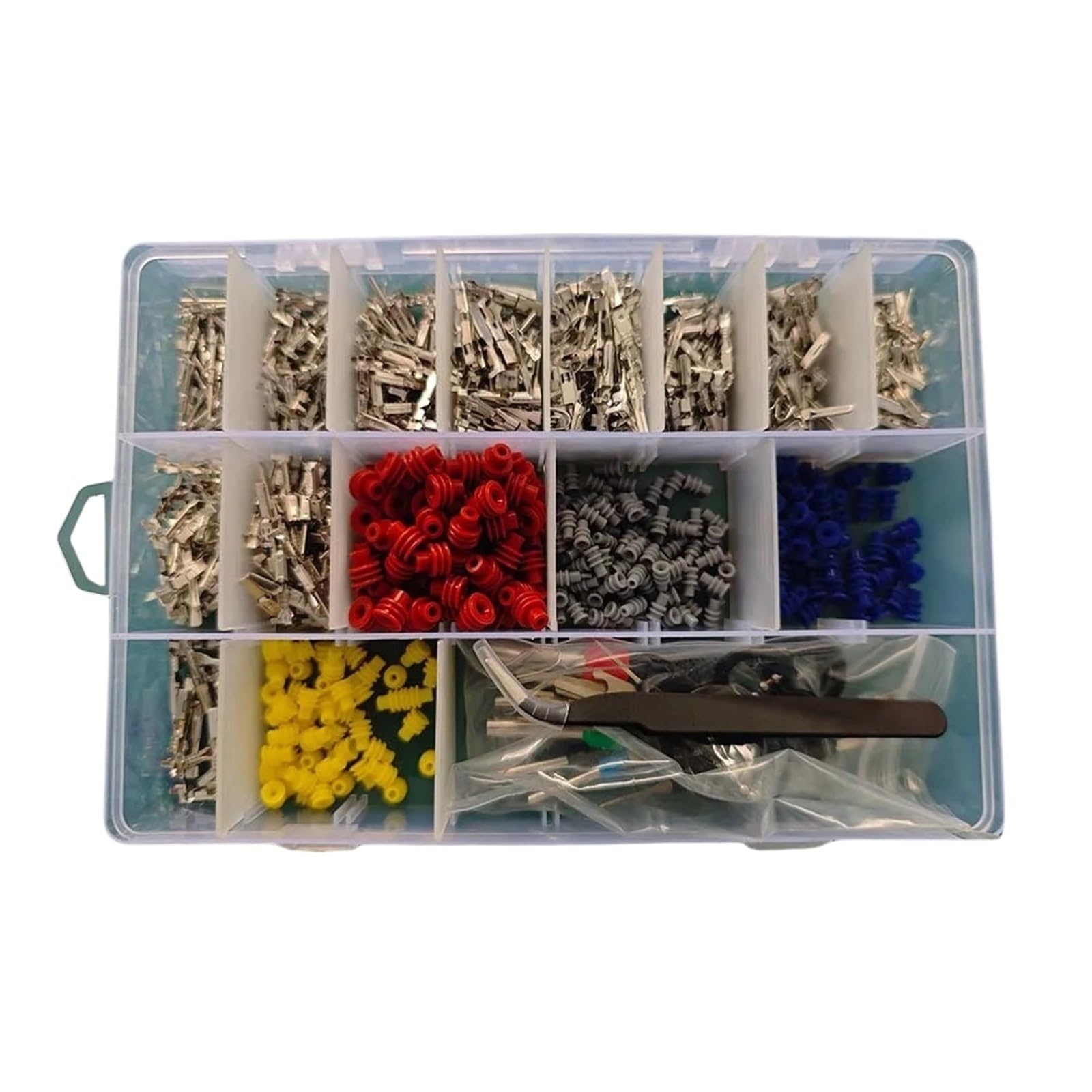 720Pcs 1/1.5/1.8/2.2/2.8/3.5mm Car Electrical Wire Terminal Connector Pins Terminal Pin Male Female Crimp Pin Removal Tool kit