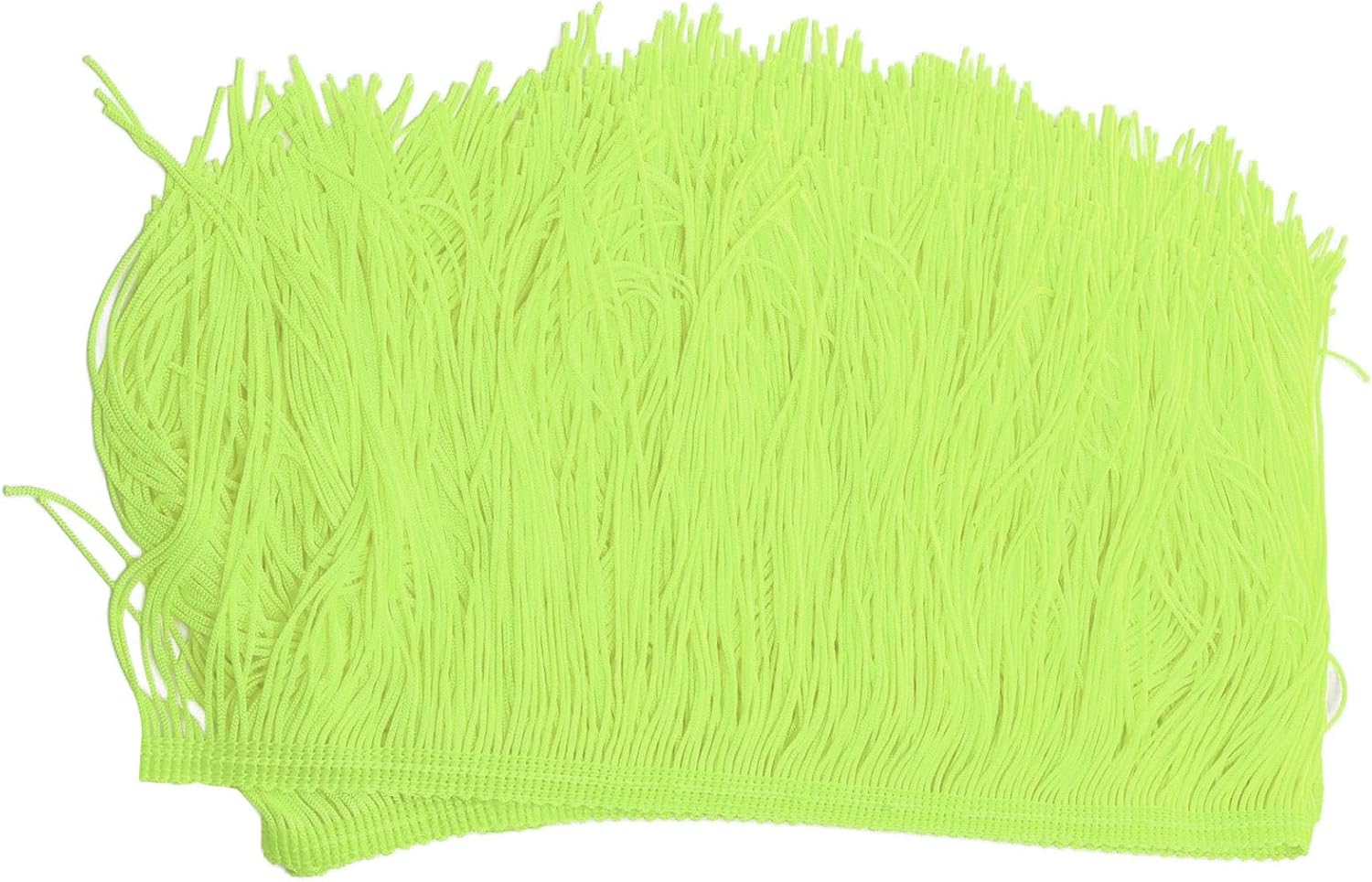 Long Fringed Table Skirt, Tassel Table Cloths for Party Decoration, Brightly Colored Soft Table Skirt with Hand - Cut Tassels for Baby Shower Birthday Holiday DIY Craft (Fluorescent Green)