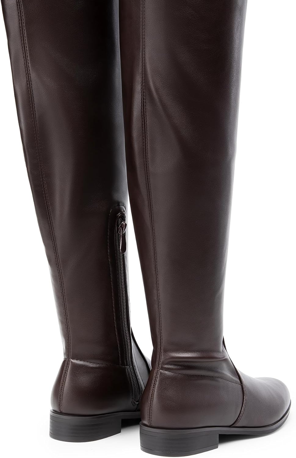 DREAM PAIRS Women's Thigh High Boots Low Block Heel Casual Fashion Over the Knee Boots - Image 2