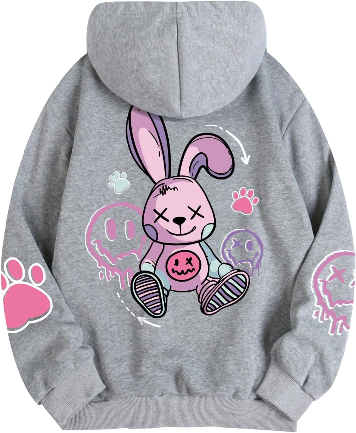 SHENHE Women's Plus Size Graphic Letter Print Drawstring Long Sleeve Thermal Lined Hoodie Sweatshirt