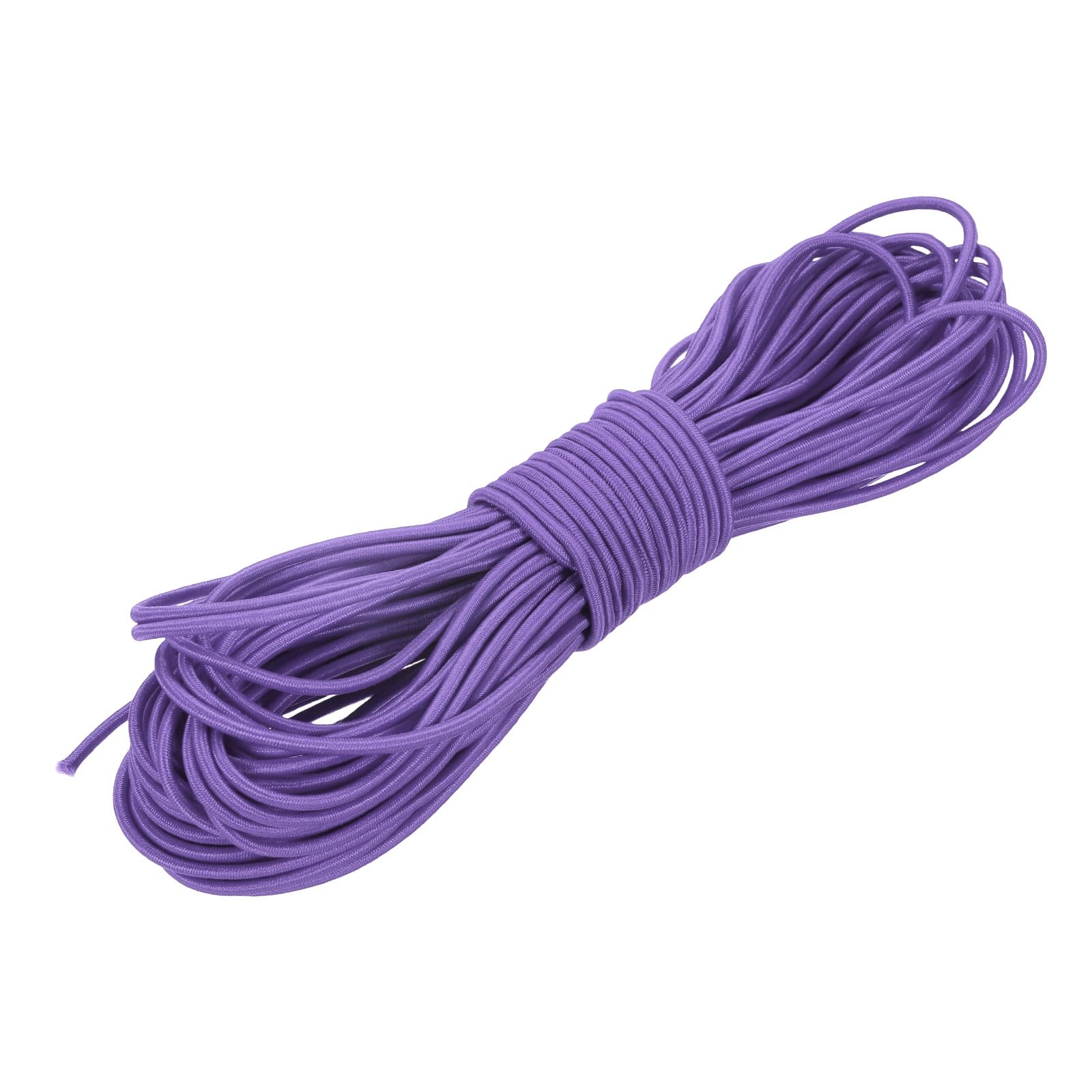 PATIKIL Elastic Bungee Cord, (3/32" x 67 Ft, Purple) Heavy Duty Polyester Bungee Cord Suit for - DIY Projects Kayak Strap Tarp Tie Down Canopy Boating Camping Tent