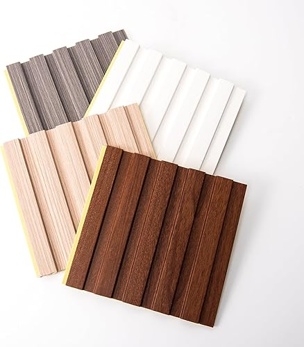 Miniatura 3 de Art3d Paneles de pared de listones, paneles de pared 3D insonorizados WPC para decoración de pared interior, fondo de TV, paquete de 8 unidades de