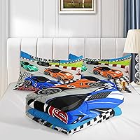 Vista 374 de Axolotl Kid Comforter Set Twin Size,Racing Car Bedding Set for Boys Girls Teen Kids Children Racing Gifts,Race Cars Quilt Bed Set with 1 Comforter 2
