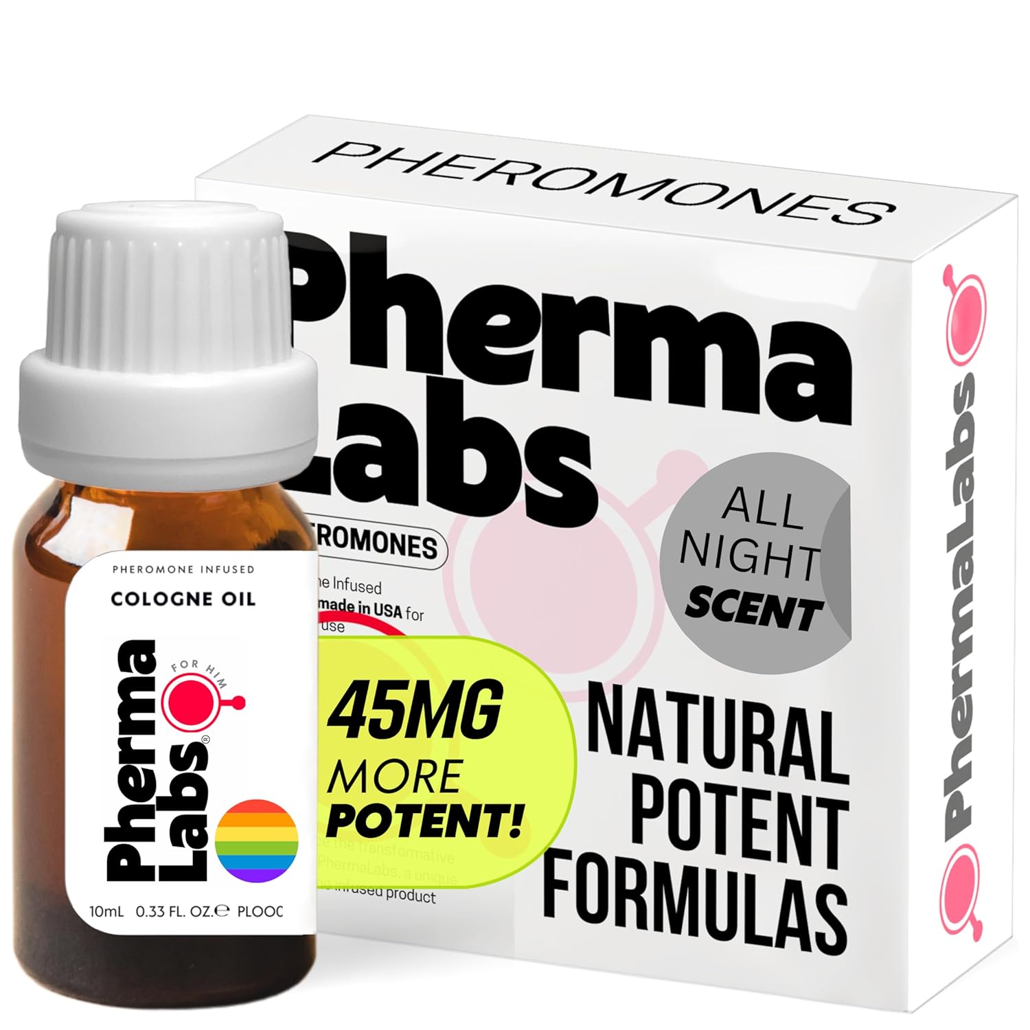 For Gay Men Cologne Oil 10 mL bottle Pheromone Infused for The Bold Irresistible Allure (All Night Scent)