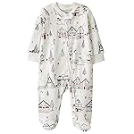 little planet by carter\'s Neutral Sleep and Play made with Organic Cotton, Winter Village, 3M