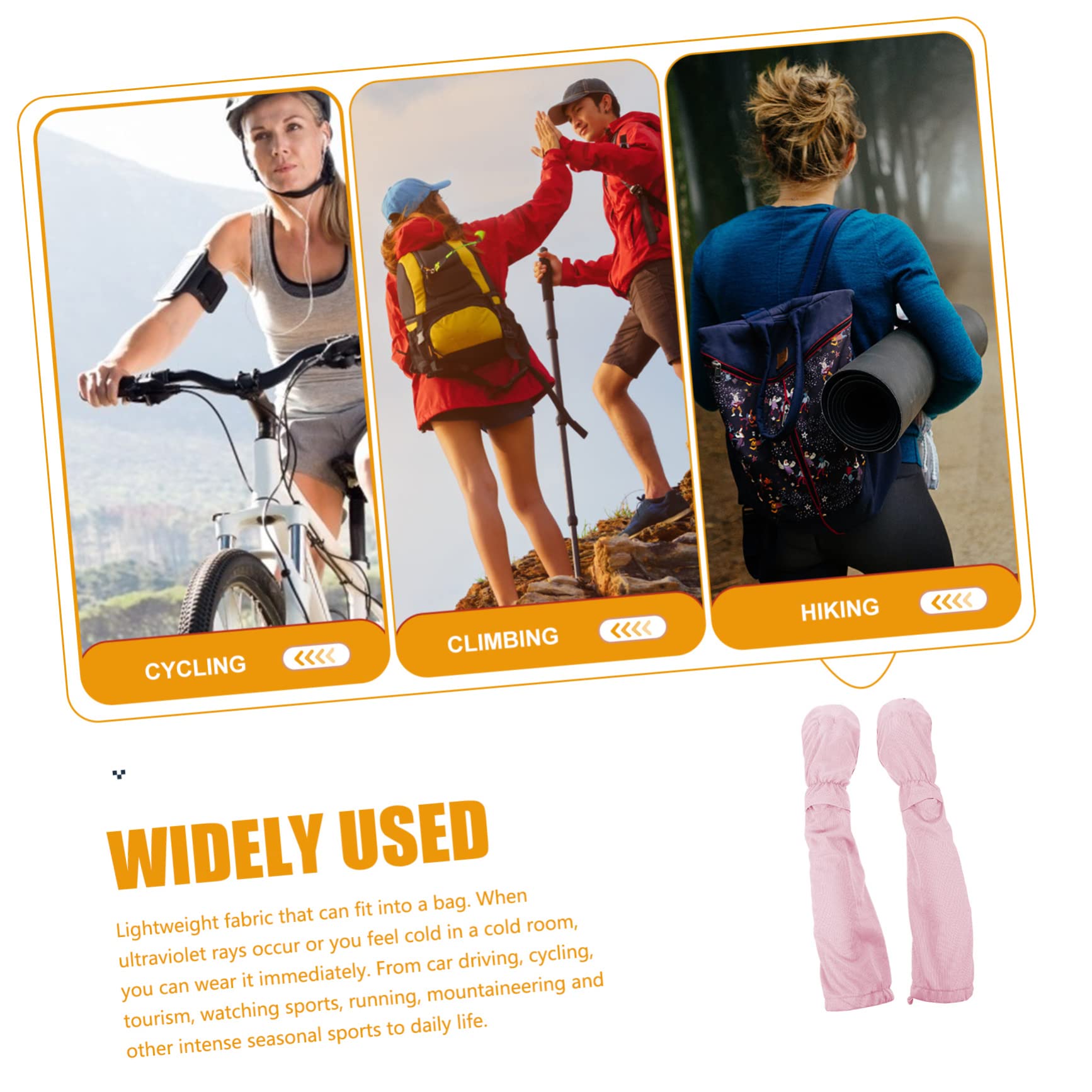 minkissy 2 pares de protectores de brazo para adultos, para correr, ciclismo, calentadores de fútbol, ajustables, para exteriores, para hombre, conducción, rosa, guantes de jardinería, verano, hombres