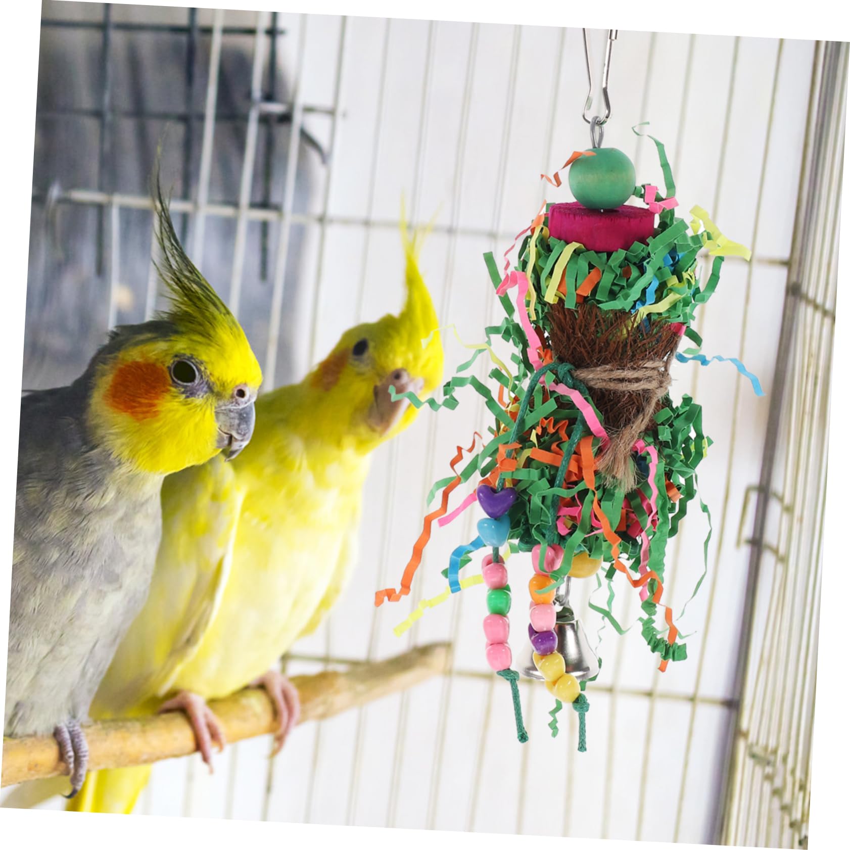 Beavorty 20stücke Spielzeug Bunte Kauspielzeuge Für Vögel Sicheres Und Langlebiges Kaumaterial Für Papageien Und Käfigvögel Spiel Und Beschäftigung Zufällige Farben