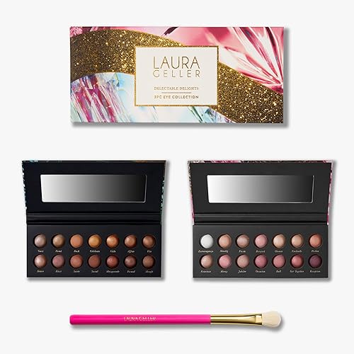 Miniatura 1 de LAURA GELLER Delectable Delights Colección completa de maquillaje de ojos  Incluye dos paletas de sombras de ojos con acabados mate + brillantes y