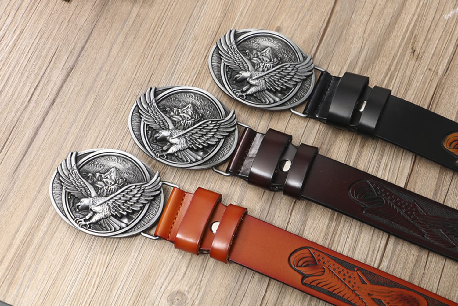Gürtel, Herrengürtel, Herren Wendegürtel Leder Freizeitgürtel Mit Kratzfester Dornschließe/B/115Cm/45Inch