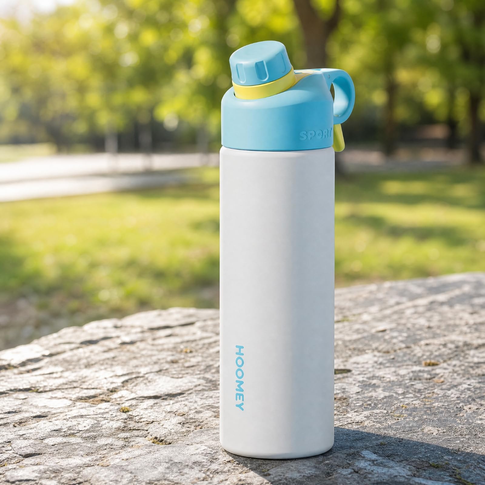 Bolla Agua con Pulverizador Portátil Bolla Agua Acero Inoxidable sin dor Vaso Térmico para Estudians, Depor, Uso Diario,