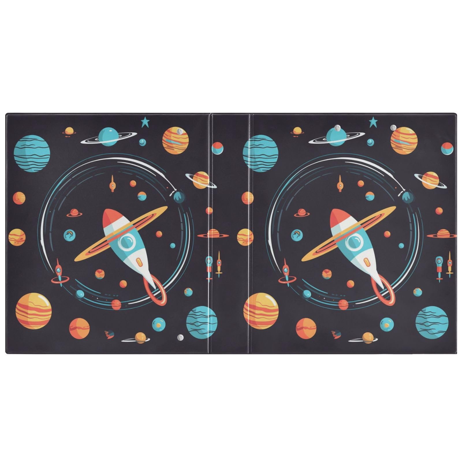 Creative Planets - Raccoglitore a 3 anelli, 3,8 cm, contiene 200 fogli con 3 tasche interne in PVC trasparente, per scuola e ufficio