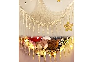 Stuffed Animal Toy Storage Hammock with LED Light: The Solution for Your Messy Kids Room