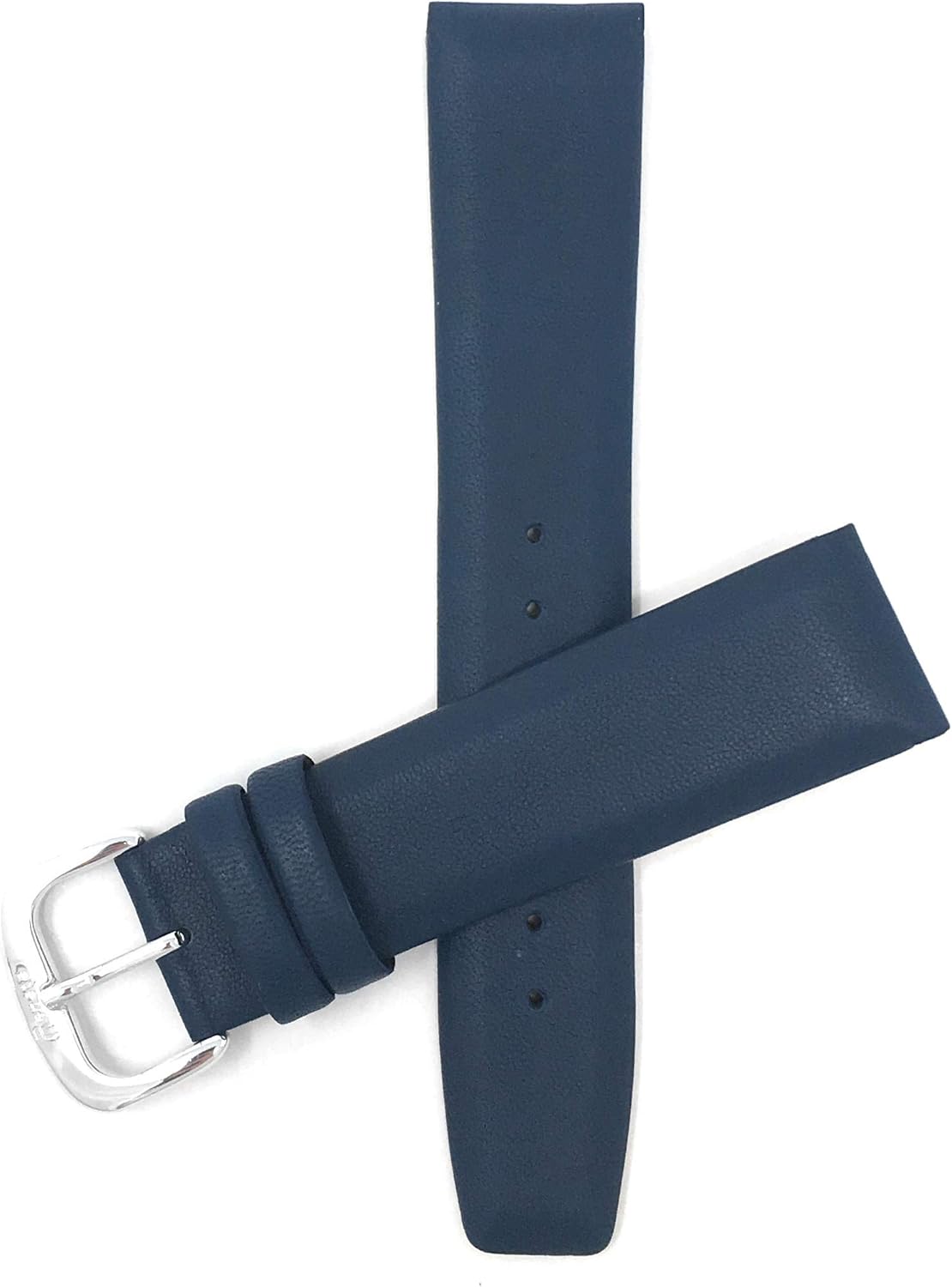 Bandini Mens Italian Leather Watch Band Strap - Padded - Square Tip - 4 Colors - 18mm, 20mm