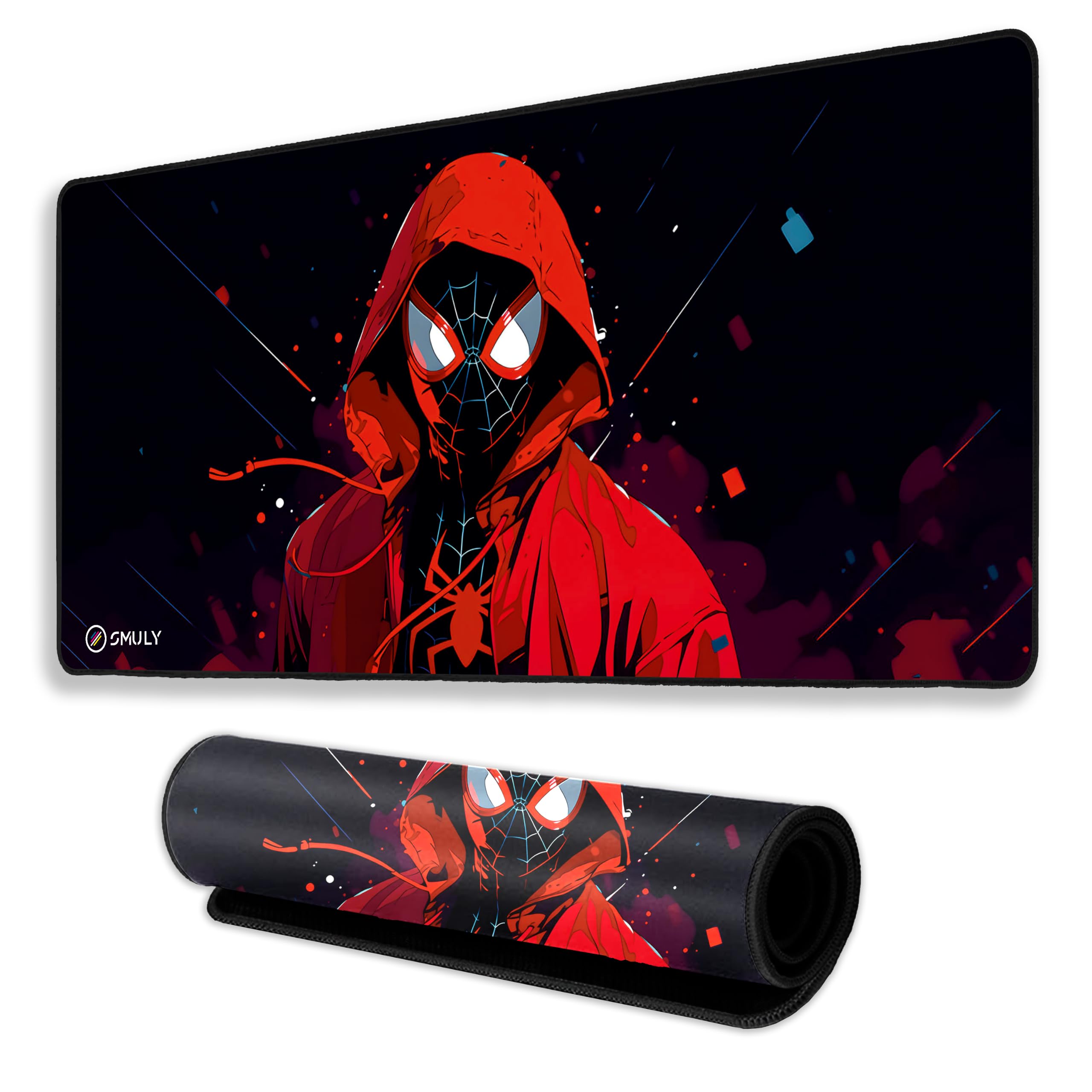Pirate Anime Mouse Pad 12×32 Inch 3mm Extended Gaming Desk Mat with Anti-Slip Rubber Base Mousepad for Smooth Surface Desk pad for PC & Laptop Use Waterproof & Stiched (Black/White) Deskpad — Amazon image 16