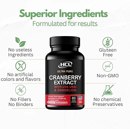 Miniatura 7 de Píldoras de extracto de arándano – Concentrado de fruta entera 50:1 súper fuerte equivale a 25,000 mg de arándanos frescos más diente de león y Uva