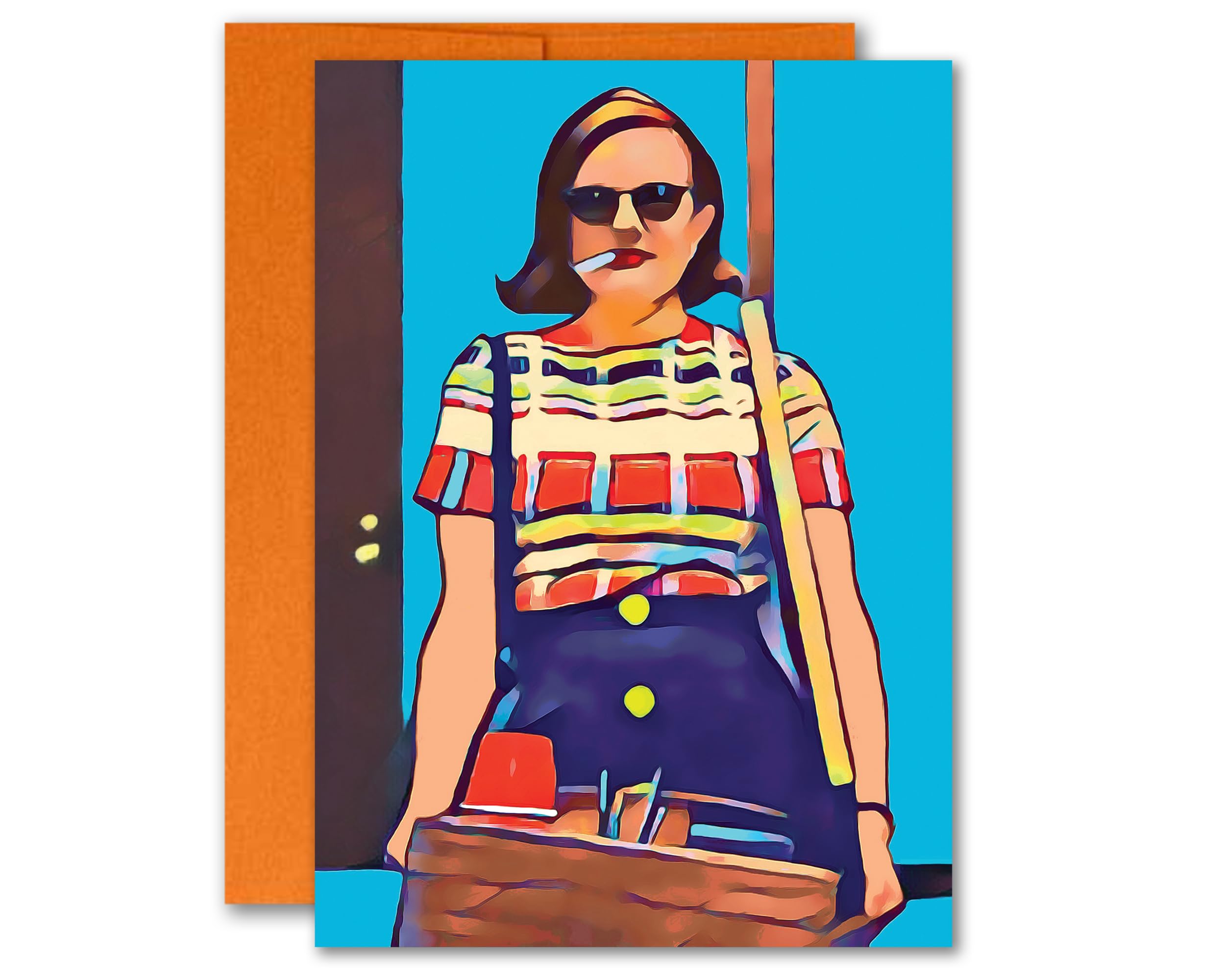 ChronicallyFunny Mad Men Inspired Parody Card Peggy Olson Poster/Postcard 5x7 inch w/Envelope