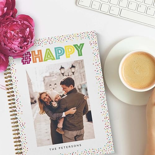 Miniatura 10 de Cuaderno de color esmeralda con foto personalizada, diario de tono frío de 8.5 x 11 pulgadas, 120 páginas, varios diseños de papel, tapa blanda