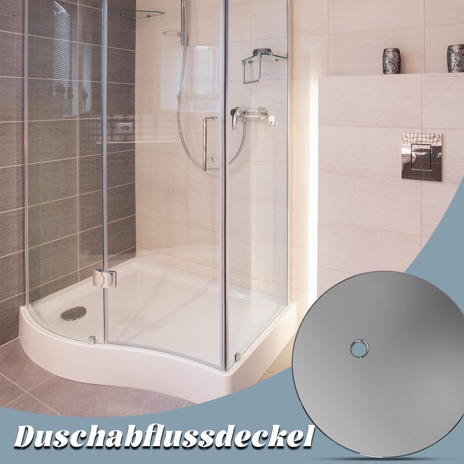 Coperchio Scarico Doccia Viega 112mm - Cromato Per Box Doccia Tempoplex - Foto 4