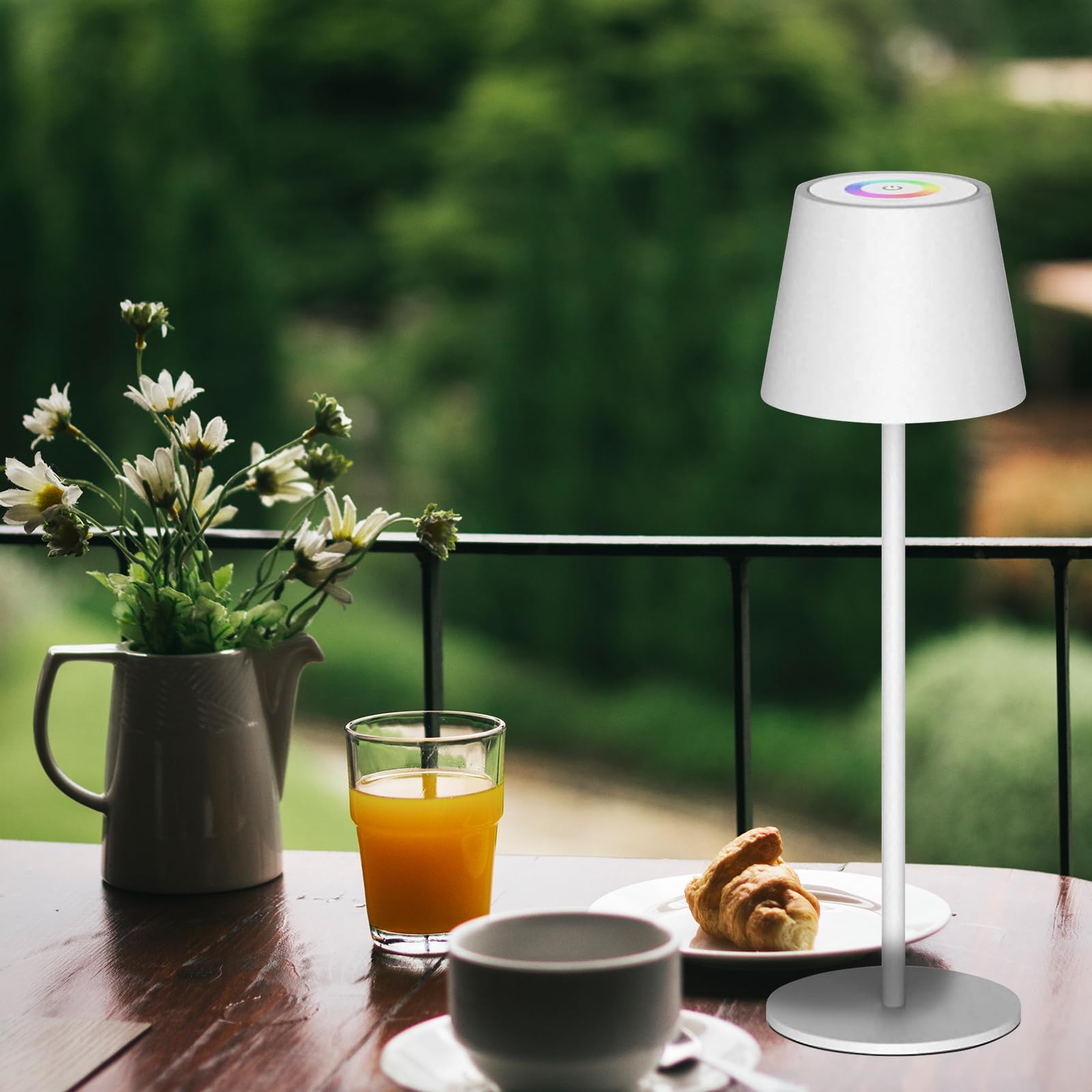 ANTELA Lampada LED Da Tavolo Senza Fili Ricaricabile, Dimmer Touch