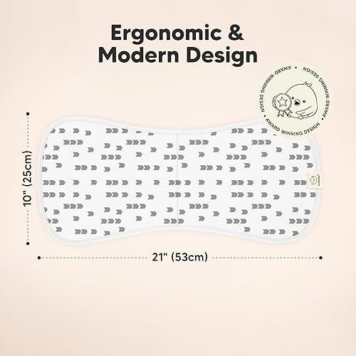 Vista 65 de Paños orgánicos para eructos para bebés niños y niñas, paquete de 5 paños de algodón súper absorbentes para bebés, trapos suaves y afelpados