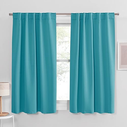 Miniatura 47 de PONY DANCE Cortinas opacas para habitación infantil - Juego de paneles de cortina con aislamiento térmico, cortina con pestaña oculta/bolsillo para