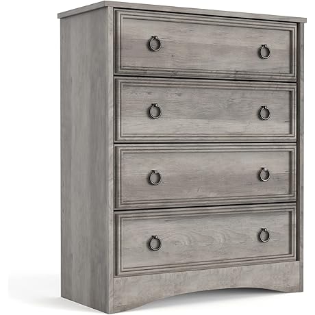 Modern 4-Drawer Organizer Dresser for Bedrooms and Living Rooms