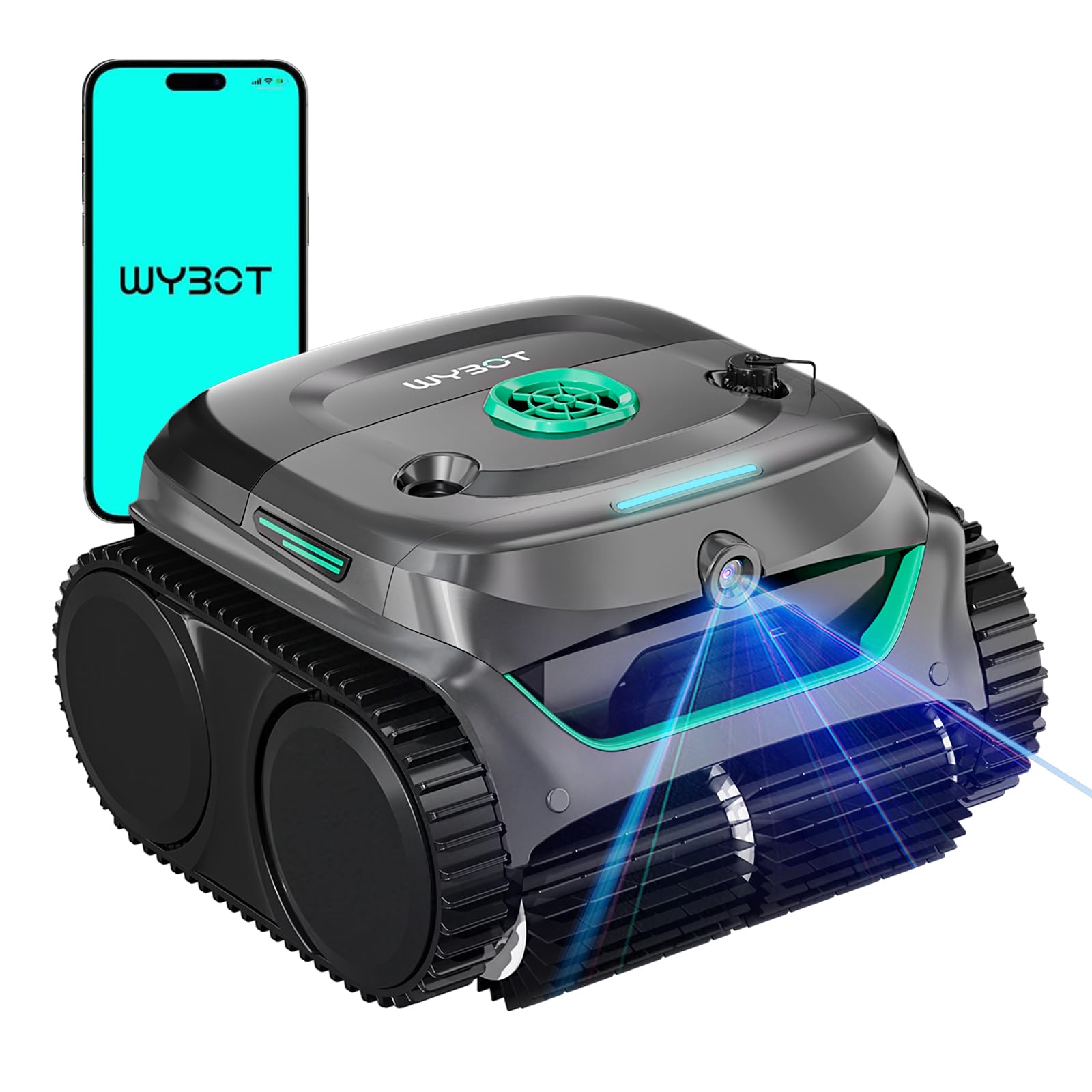 WYBOT C2 Vision Robot Piscine avec caméra AI et Batterie de 190min, 210m²