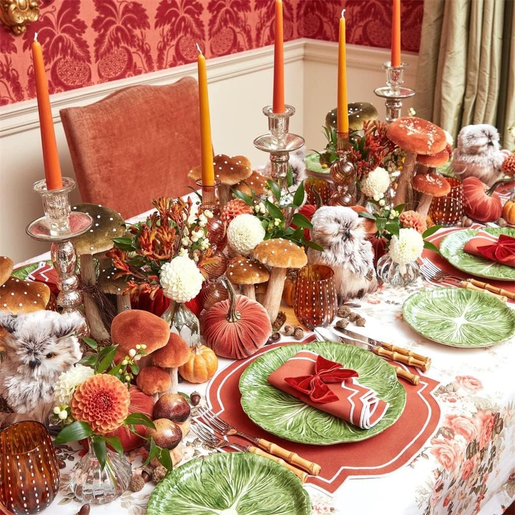 Placemats Napkins Set of 12 Linen Kitchen Tablecloth Accessories Festive Table Decorations