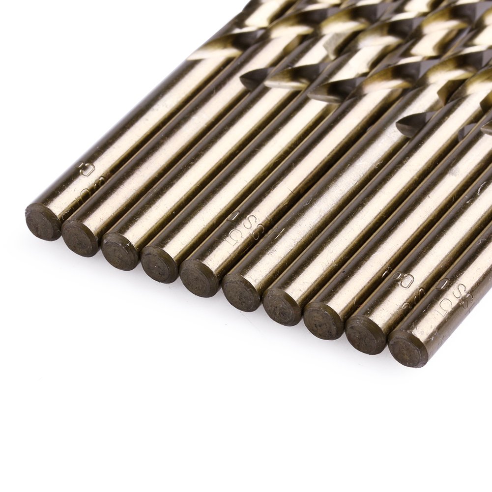 10pcs High Speed Steel Mini Drill Bits, for Nonferrous Metal Drilling Hole Steel