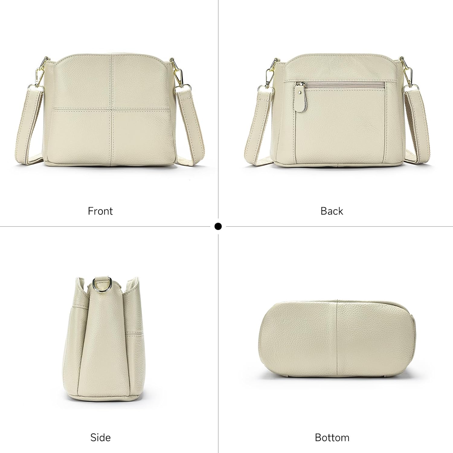 Genuine Leather Women Shoulder Bag Small Crossbody Bags Purse Mini Casual Hobo Lady Handbags and Purses Messenger Satchel - Image 6