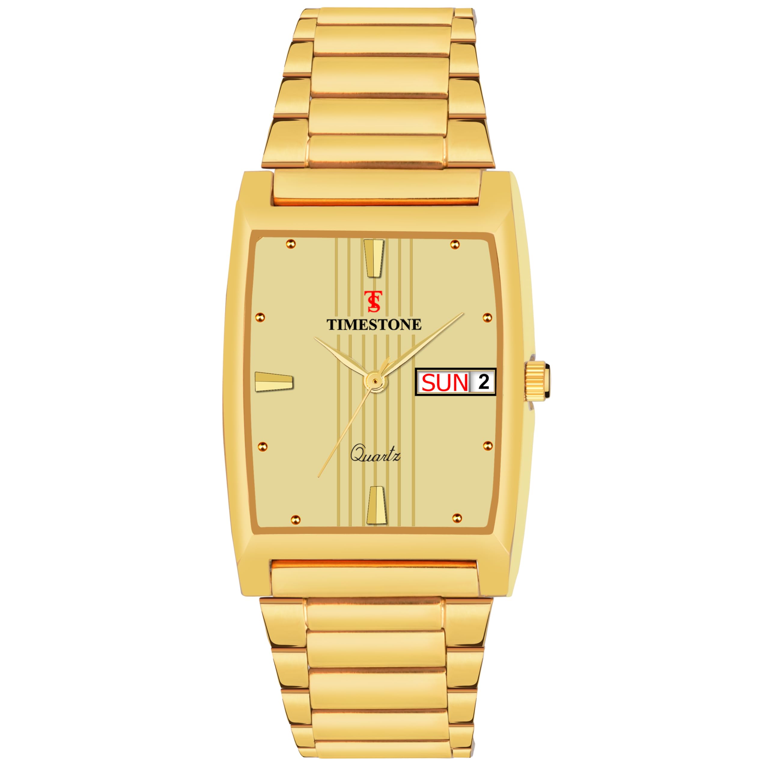 TS TIMESTONE TS-9138 Stainless Steel Wrist Watch of Metal Chain Strap Analogue (Yellow Gold) (B0CJM4L2QN) Amazon Price History, Amazon Price Tracker