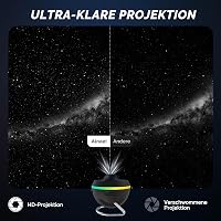 Ainael Csillagos ég vetítő és galaxis meteor éjszakai fény LED fénycsíkokkal, 2 filmkészlettel gyerekeknek és felnőtteknek 2