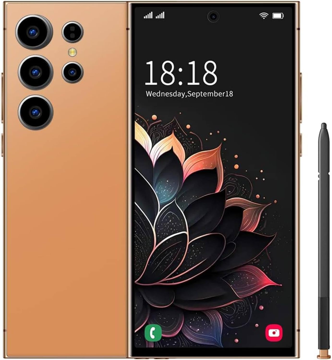 C24 Ultra Unlocked Android Phones, 8GB+256GB Unlocked Smartphone, 6.8″ Full Netcom Cell Phone with Pen, 6800mAHh Battery, Octa Core CPU/Face ID/Phone Case/GPS/Dual SIM Phone (Orange) C24 Ultra Unlocked Android Phones, 8GB+256GB Unlocked Smartphone, 6.8″ Full Netcom Cell Phone with Pen, 6800mAHh Battery, Octa Core CPU/Face ID/Phone Case/GPS/Dual SIM Phone (Orange)