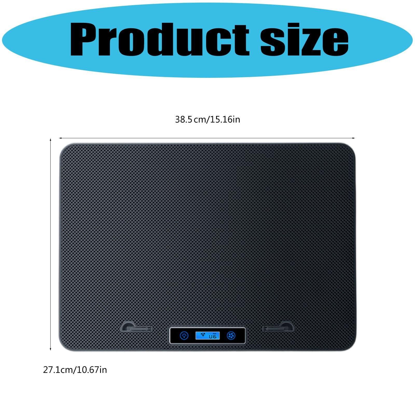 Silents RGBs - Ventola di raffreddamento per laptop con 3 velocità, design ergonomico e ampia compatibilità per notebook da 14-17, 3 pollici, in metallo