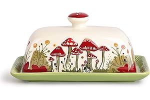 Fungi Fun Mushroom Butter Dish With Lid