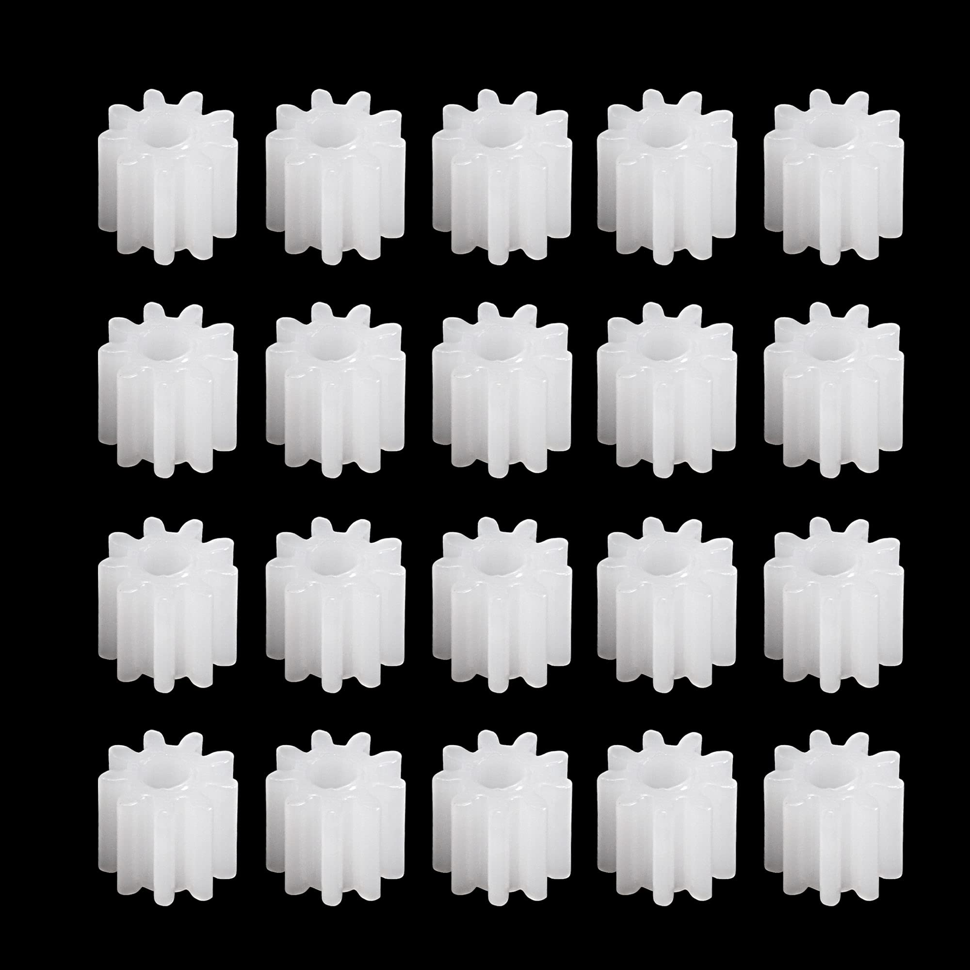 Uxcell 20pcs Plastic Gears 9 Teeth Model 092A Reduction Gear Plastic