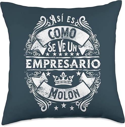 Regalo Original Empresario Regalos Accesorios Un Molon Divertido Humor para Hombre Empresarios Throw Pillow 18x18 Multicolor