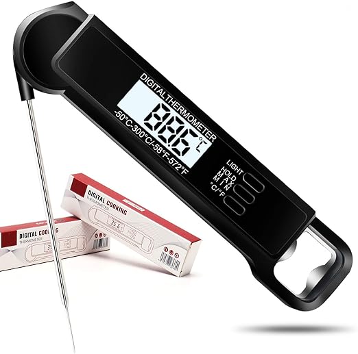 Review Digital instant reading meat thermometer, the best waterproof ultra-fast thermometer with backlight, suitable for kitchen, food cooking, grilling, confectionery, home brewing, coffee and frying Review Digital instant reading meat thermometer, the best waterproof ultra-fast thermometer with backlight, suitable for kitchen, food cooking, grilling, confectionery, home brewing, coffee and frying