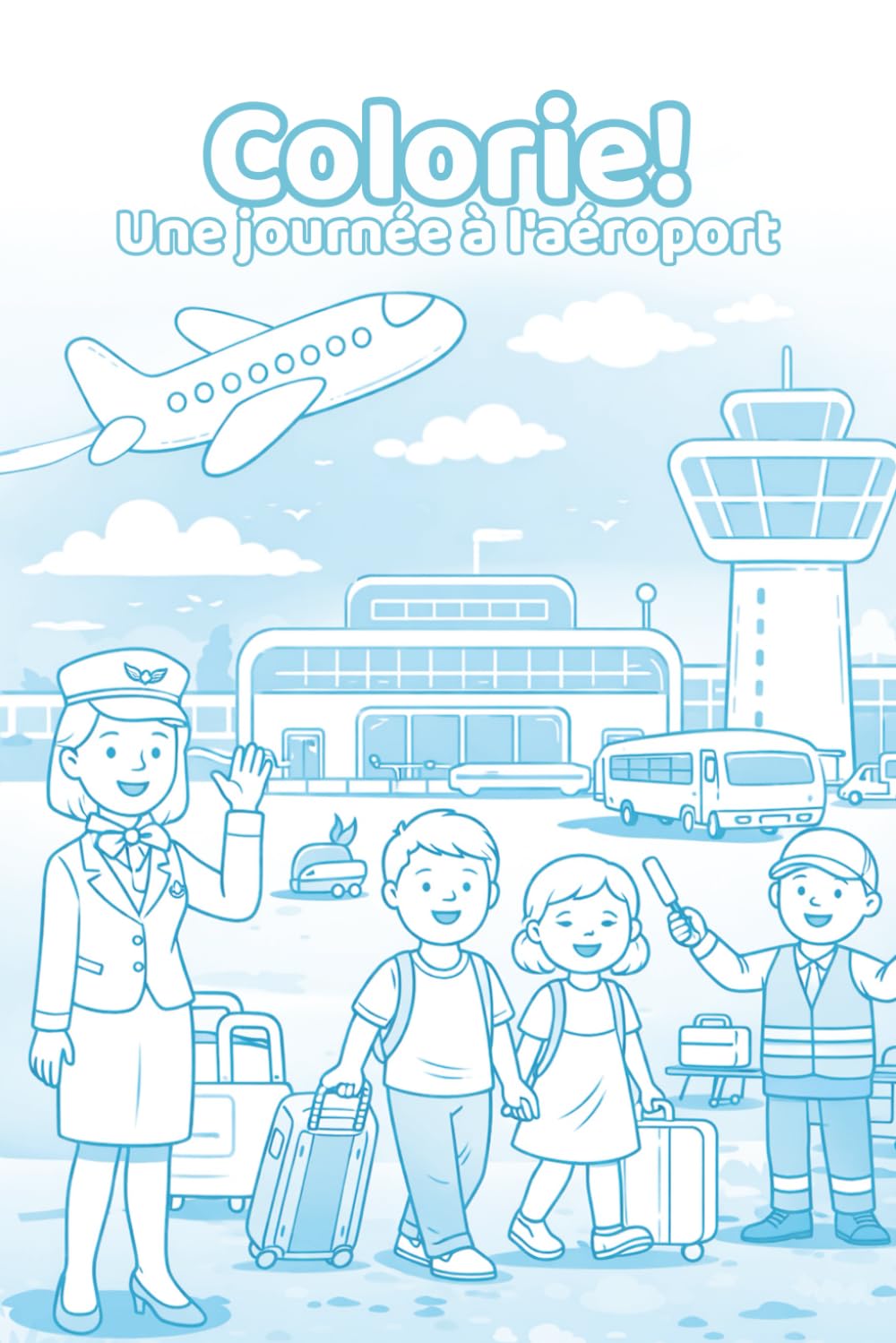 Colorie!: Une journée à l'aéroport