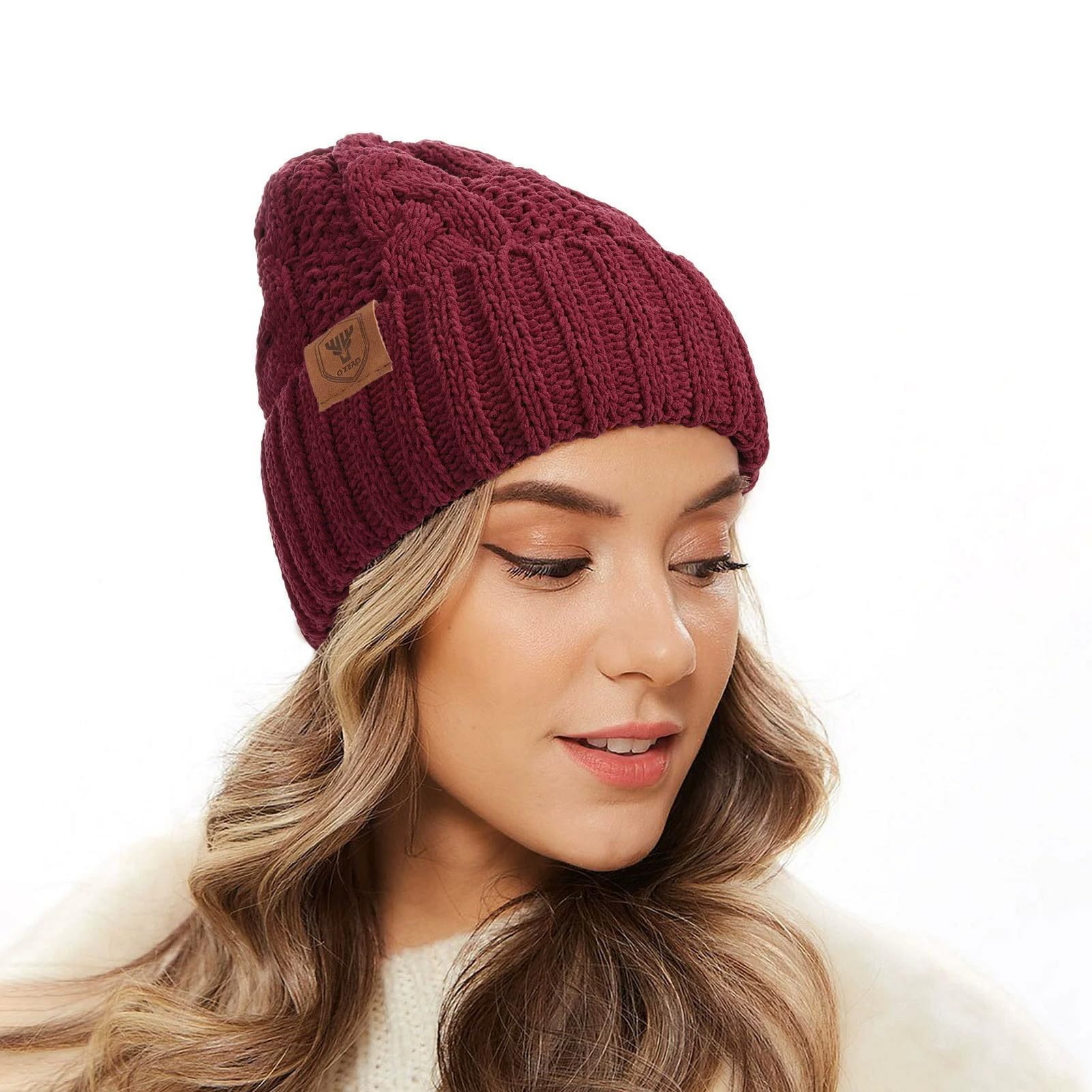 GIBZ Damen Mütze Schal & Handschuhen für Winter mit Fleece