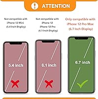 Vista 2 de Bocasal Funda tipo cartera cruzada para iPhone 12 Pro Max, con bloqueo RFID, de piel sintética, con cremallera, funda tipo cartera con función atril