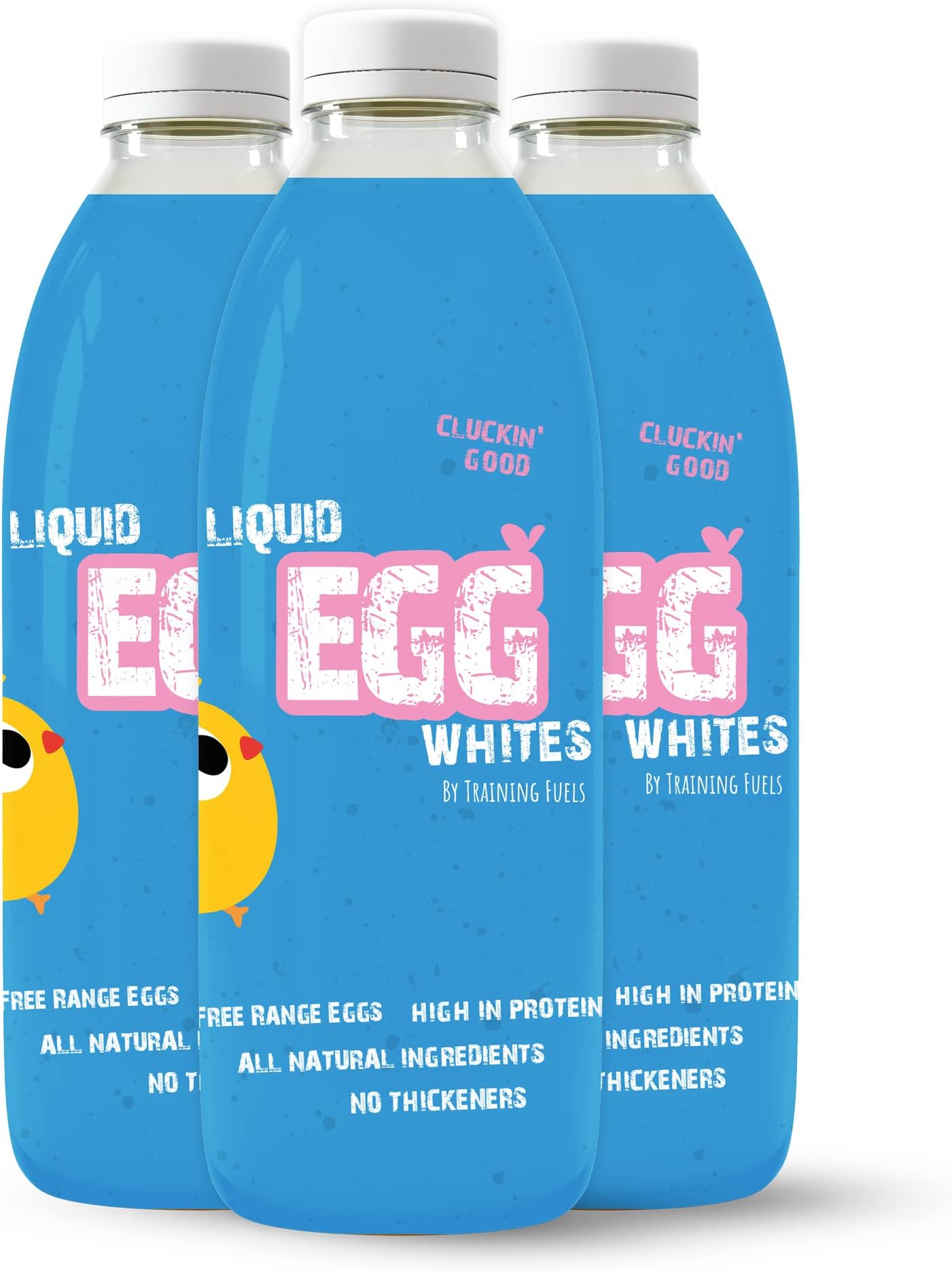 Liquid Egg Whites by Training Fuels 970ml x 3 Bottles Free Range