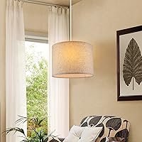 Vista 8 de Juego de 2 pantallas para lámpara de tambor de tela, 12.6"Dx9.5"H, para lámparas de mesa, de pie y colgantes, pantallas (ajuste de araña), pantallas