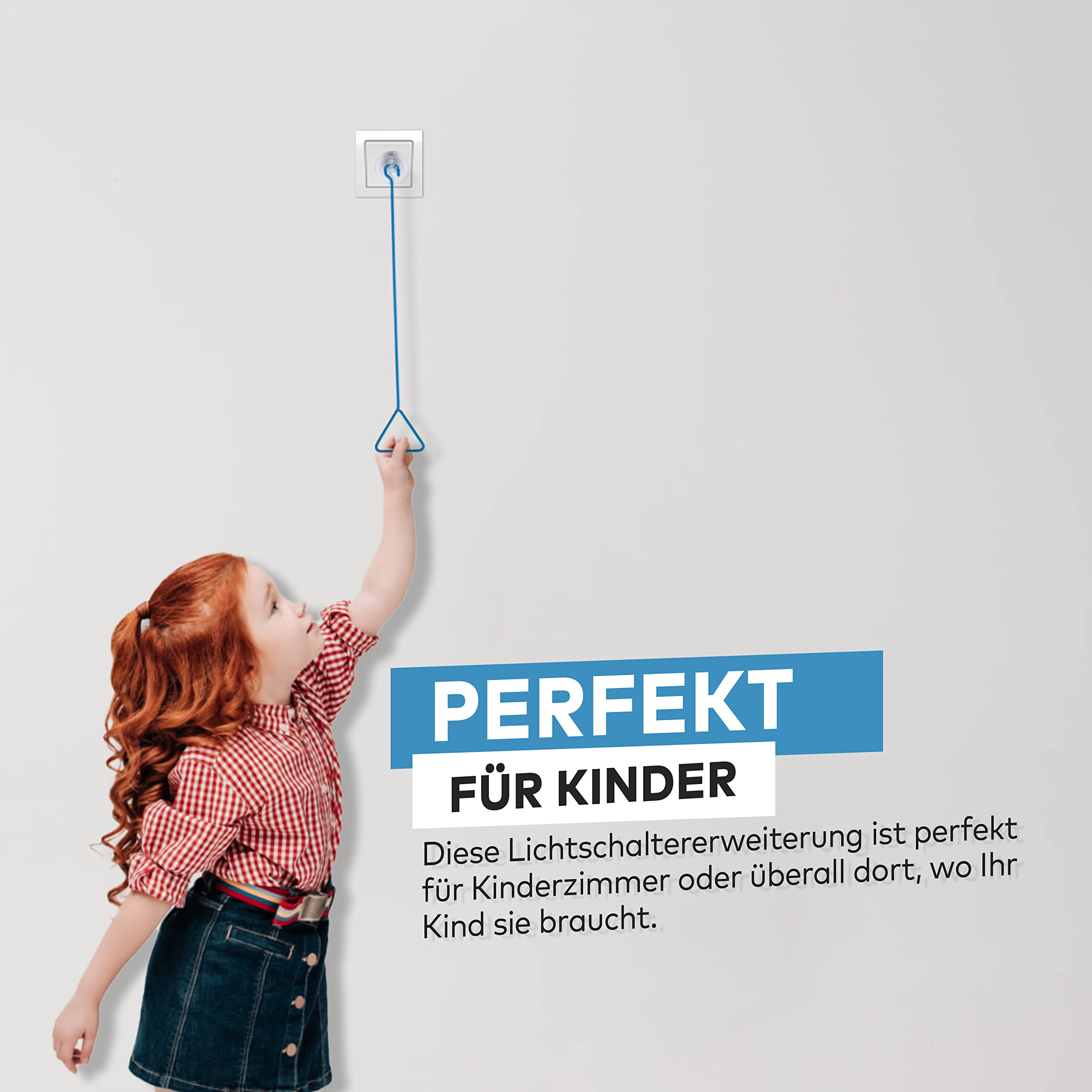 Rallonge d'interrupteur pour enfants facile à saisir - Aide parfaite à l'utilisation - Extenseur pour enfants et jeunes enfants - Facile à utiliser - 3 modèles (multicolore)